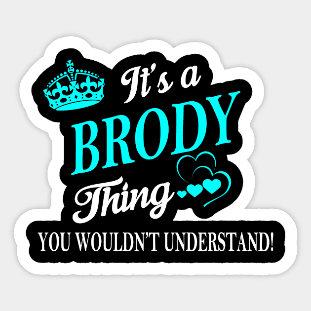 BRODY Sticker by Esssy